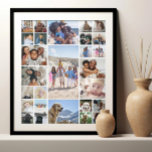 27 Photo Collage Personalized Poster<br><div class="desc">Create a Photo Collage Personalized poster from Ricaso - add 27 individual photos to make a 27 photo collage - Unleash your creativity and customize with twenty seven of your favorite photos. This versatile collage poster lets you showcase your favorite images and brings your favorite memories to life. Whether you're...</div>