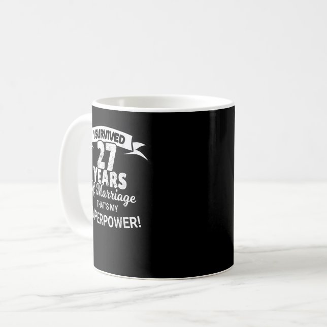 27 Year Of Marriage Wedding Anniversary Coffee Mug