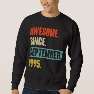 27 Year Old 27th Birthday Awesome Since September Sweatshirt