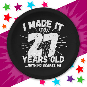 27 Year Old Sarcastic Meme Funny 27th Birthday Paper Plates