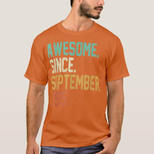 27 Years Old Gift Awesome Since September 1995 27t T-Shirt