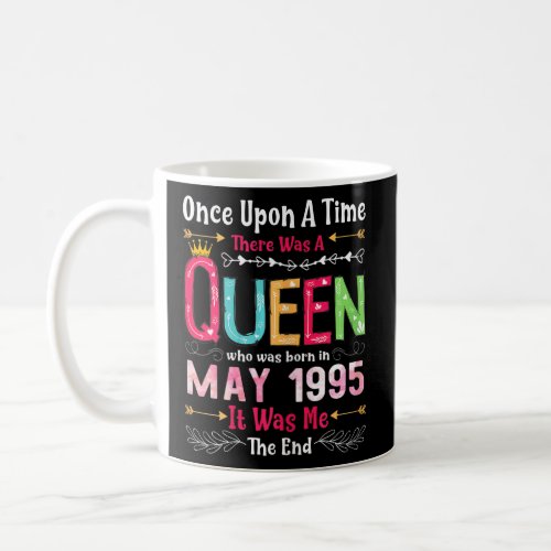 27 Years Old Girls 27th Birthday Queen May 1995  Coffee Mug