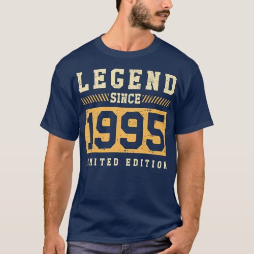 27 Years Old Vintage 1995 27th Birthday T_Shirt