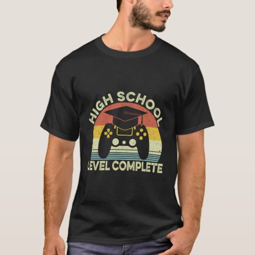 27M Graduation Gamer 2021 High School Level Comple T_Shirt