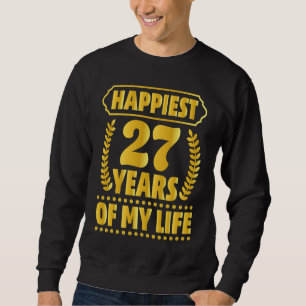 27th Anniversary  Parents Couples Husband Wife Sweatshirt