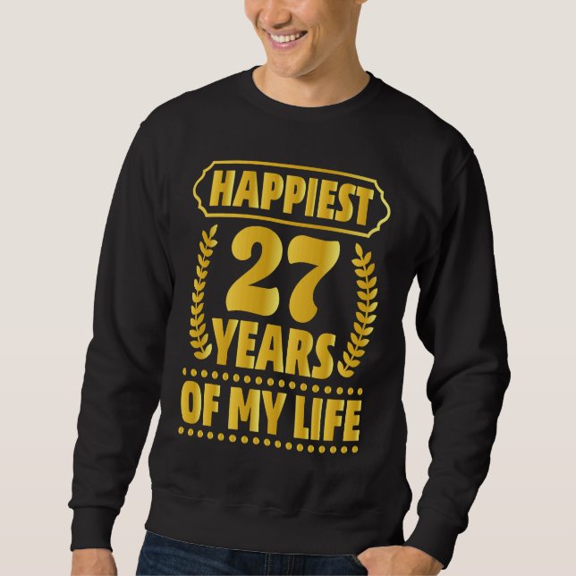 27th Anniversary  Parents Couples Husband Wife Sweatshirt (Front)