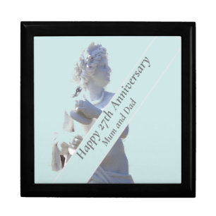 27th Anniversary Sculpture editable Gift Box