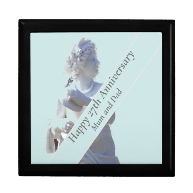 27th Anniversary Sculpture editable  Gift Box (Front)