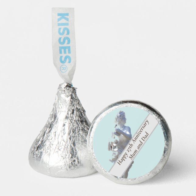 27th Anniversary Sculpture editable  Hershey®'s Kisses® (Front)
