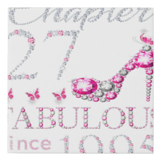 27th Birthday Chapter 27 Fabulous Since 1995 Faux Canvas Print