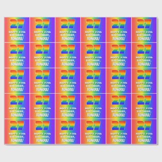 27th Birthday: Colorful, Fun Rainbow Pattern # 27