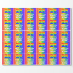 [ Thumbnail: 27th Birthday: Colorful, Fun Rainbow Pattern # 27 Wrapping Paper ]
