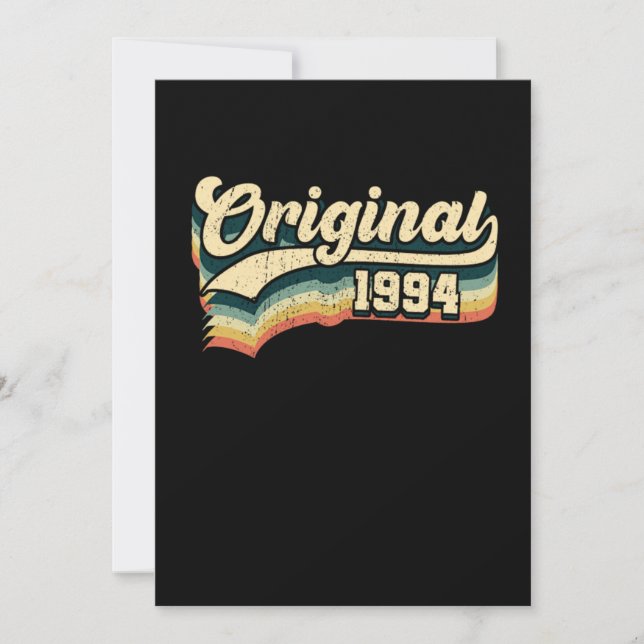 27th Birthday Gift Original Men Women Born In 1994 Invitation (Front)