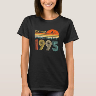 27th Birthday Gift Vintage 1995 Retro Bday 27 T-Shirt