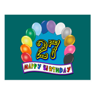 Happy 27th Birthday Postcards | Zazzle