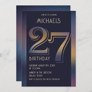 27th birthday invitation
