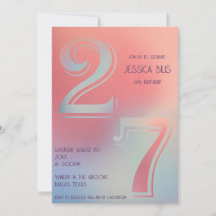 27th birthday invitation