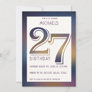 27th birthday invitation