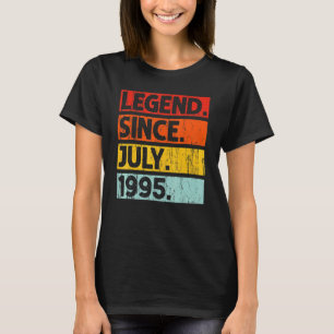 27th Birthday  Legend Since July 1995 27 Years Old T-Shirt