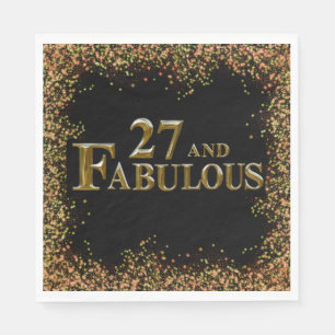 27th Birthday Napkins