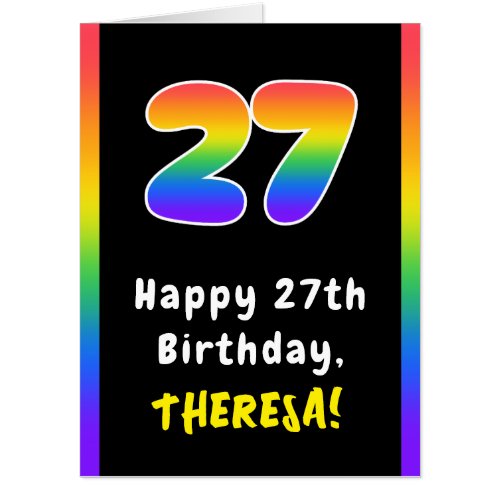 27th Birthday: Rainbow Spectrum # 27, Custom Name