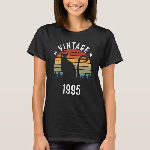 27th birthday Vintage 1995 27 Years Old T_Shirt