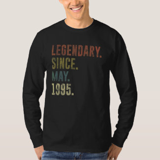 27th Birthday Vintage Legendary Since May 1995 T-Shirt
