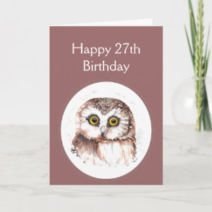 27th Age Birthday Cards Zazzle