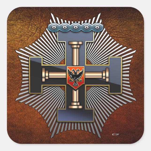27th Degree: Knight of the Sun Square Sticker (Front)