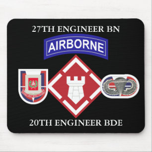 27TH ENGINEER BATTALION 20TH ENGINEER BRIGADE MOUSE PAD