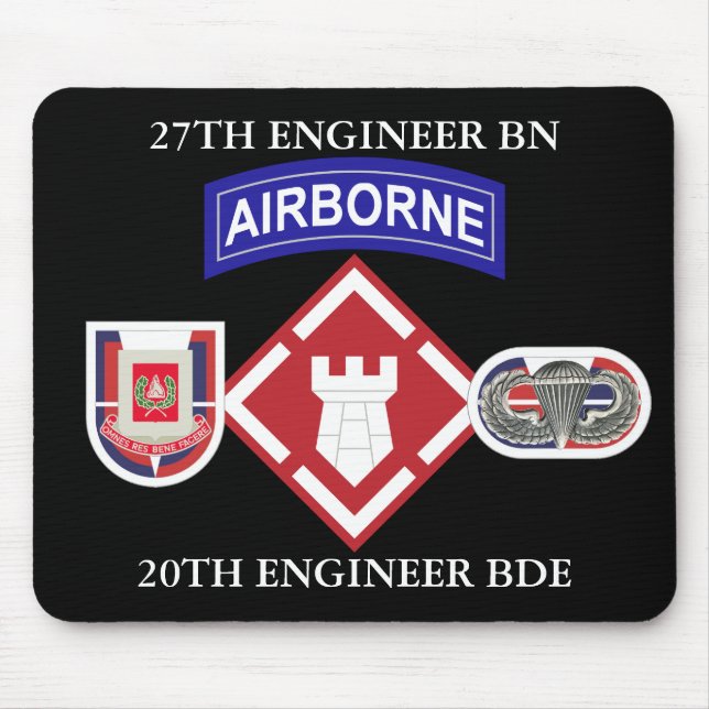 27TH ENGINEER BATTALION 20TH ENGINEER BRIGADE  MOUSE PAD (Front)