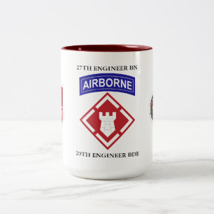 27TH ENGINEER BATTALION 20TH ENGINEER BRIGADE Two-Tone COFFEE MUG