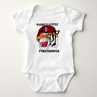 27TH Engineer Battalion Daddy's little paratrooper Baby Bodysuit