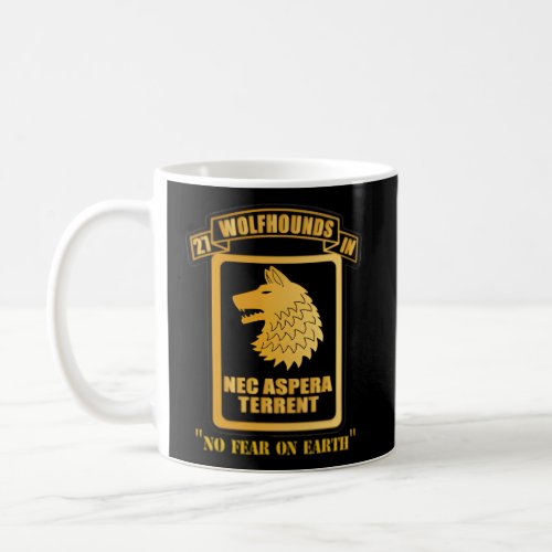 27Th Infantry Regit Wolfhounds Chest Nec Aspera Te Coffee Mug