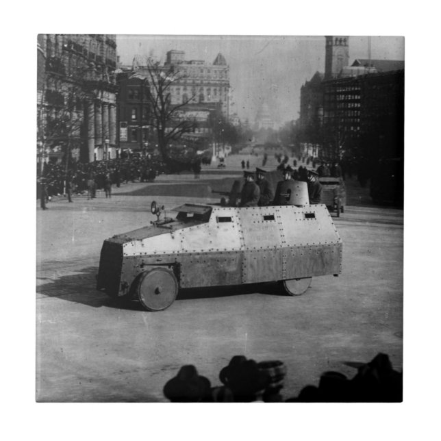 27th March 1917:  The armoured vehicle squadron Ceramic Tile (Front)