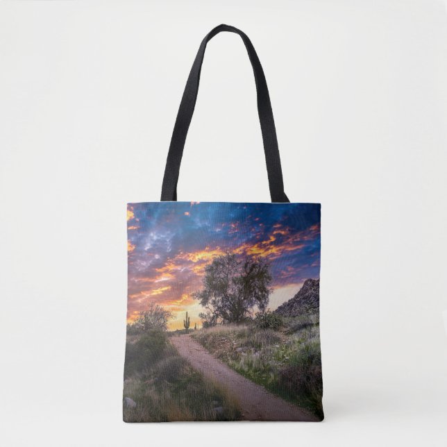 2815-Desert Landscape at Sunset Tote Bag (Front)