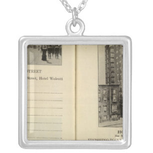 28586 Broadway & 31st St Hotel Wolcott Silver Plated Necklace
