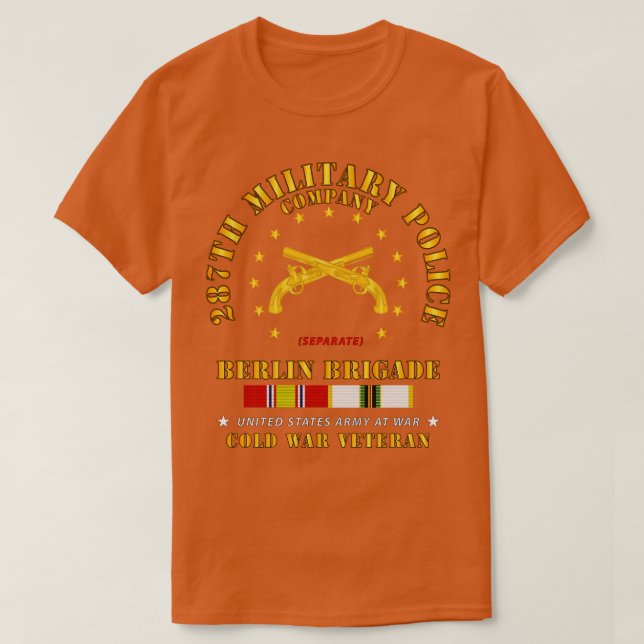 287th Military Police Company Berlin Bde w COLD SV T-Shirt (Design Front)