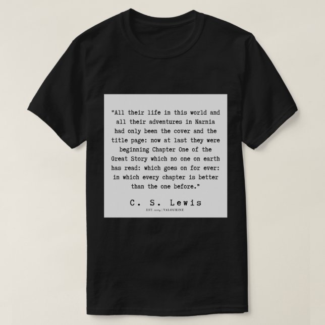 28    C.S. Lewis  Quotes   190712   Sticker T-Shirt (Design Front)