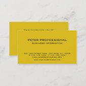 28 Modern Professional Business Card golden yellow (Front/Back)