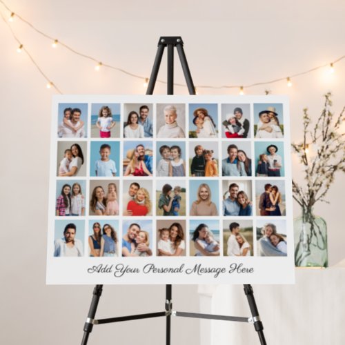 28 Photo Collage Add Your Greeting Editable Color  Foam Board