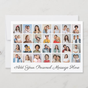 28 Photo Collage Add Your Greeting Editable Color Invitation