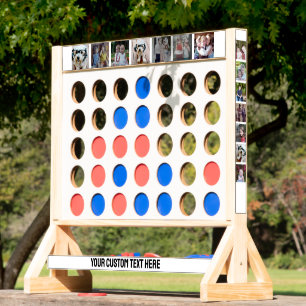 28 Photo Collage with One Line Text - White Fast Four