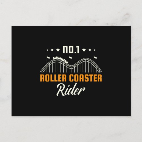 28Roller coaster No1 Roller Coaster Rider Invitation Postcard
