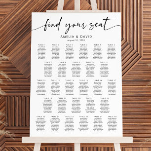 28 Tables Find Your Seat Seating Chart Foam Board