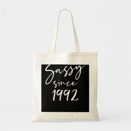 28 Vintage Sassy Since 1992 Classic Awesome Gift M Tote Bag