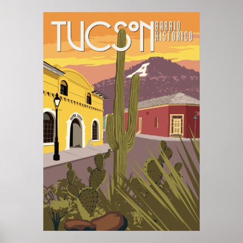 28x20 Barrio _ Tucson Arizona Poster