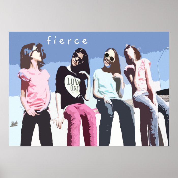 28" x 20" Girls Five and Fresh Fierce Poster