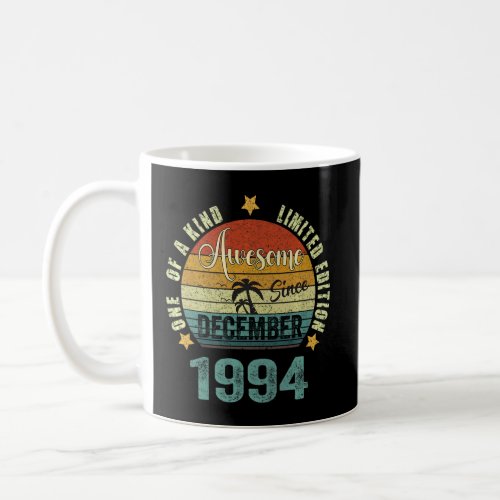 28 Year Old Awesome Since December 1994 28th Birth Coffee Mug
