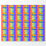[ Thumbnail: 28th Birthday: Colorful, Fun Rainbow Pattern # 28 Wrapping Paper ]